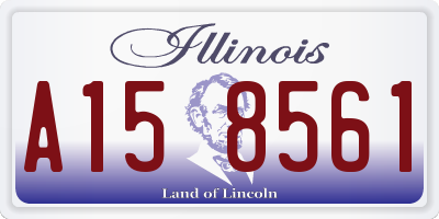 IL license plate A158561