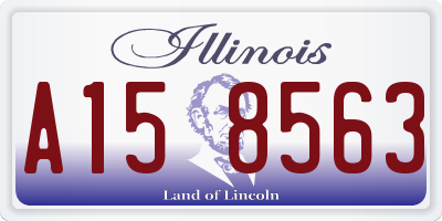 IL license plate A158563
