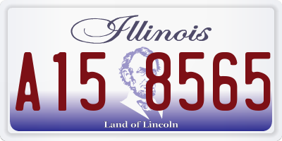 IL license plate A158565