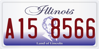 IL license plate A158566