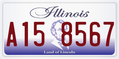 IL license plate A158567
