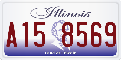 IL license plate A158569