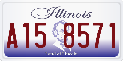 IL license plate A158571