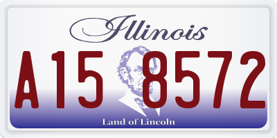 IL license plate A158572