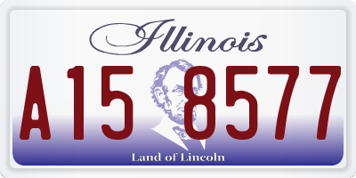 IL license plate A158577