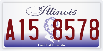 IL license plate A158578
