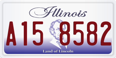 IL license plate A158582