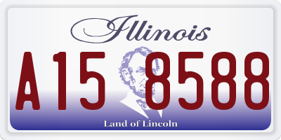 IL license plate A158588