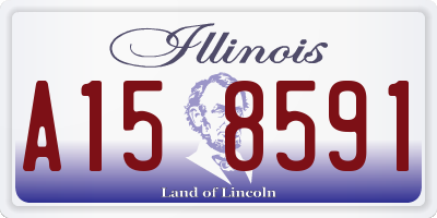 IL license plate A158591