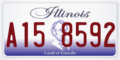 IL license plate A158592