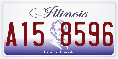 IL license plate A158596