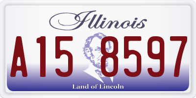 IL license plate A158597