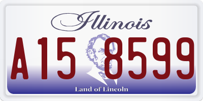 IL license plate A158599