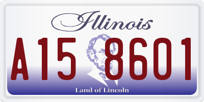 IL license plate A158601