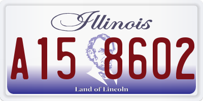 IL license plate A158602