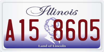 IL license plate A158605