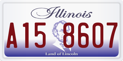 IL license plate A158607