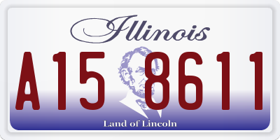 IL license plate A158611