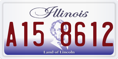 IL license plate A158612