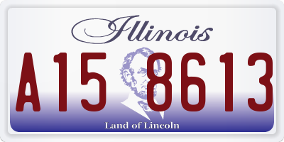 IL license plate A158613