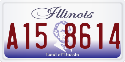 IL license plate A158614