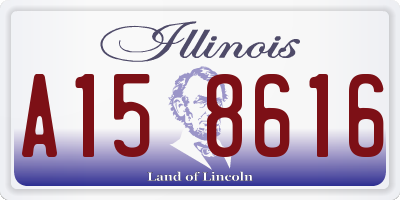 IL license plate A158616