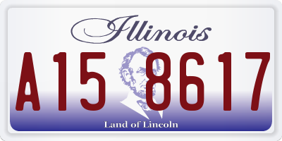 IL license plate A158617