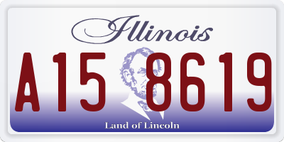 IL license plate A158619