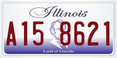 IL license plate A158621