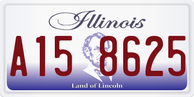 IL license plate A158625