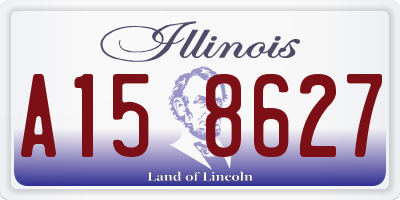 IL license plate A158627