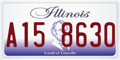 IL license plate A158630