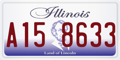 IL license plate A158633