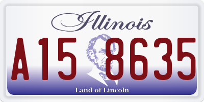 IL license plate A158635