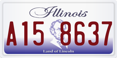 IL license plate A158637