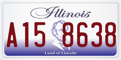 IL license plate A158638