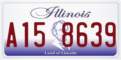 IL license plate A158639