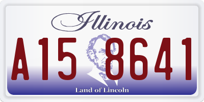 IL license plate A158641