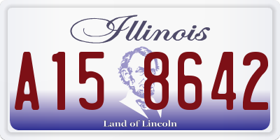 IL license plate A158642
