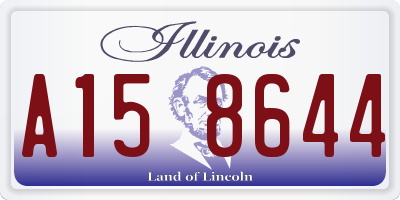 IL license plate A158644