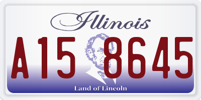IL license plate A158645
