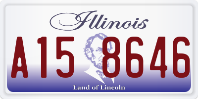 IL license plate A158646