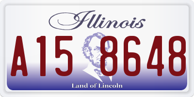 IL license plate A158648