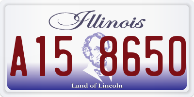 IL license plate A158650