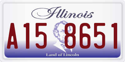 IL license plate A158651
