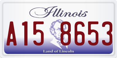 IL license plate A158653