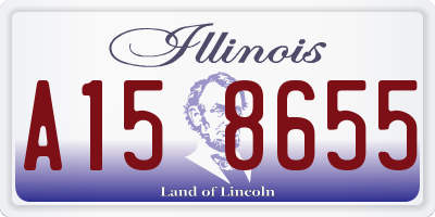 IL license plate A158655