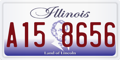 IL license plate A158656