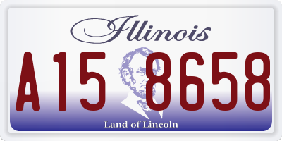 IL license plate A158658