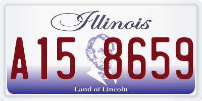 IL license plate A158659